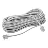 Cabo Fio Para Telefone Liso Chato Extensão 10 Metros Rj11