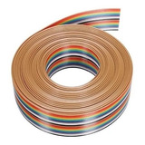Cabo Flat Cable 6 Vias 26awg Colorido   Lance 30mts