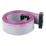 Cabo Flat Cinza 40cm 16 Vias Para Painel De Led
