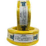 Cabo Flexível 2 5mm Rolo 100 Metros Fio Elétrico Full Cor Da Cobertura Amarelo