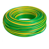 Cabo Flexível 750v Ecoflex 10mm Verde amarelo 50 Metros