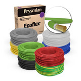Cabo Flexível Ecoflex 4 00mm 750v Cores 100m Prysmian
