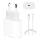 Cabo Fonte Compatível iPhone SE Xr X 11 12 13pro 14 Usb c Cor Branco