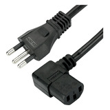 Cabo Força Ac Tripolar 90 Graus Plug L 20a Amperes Cpu 1 5m
