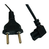 Cabo Força Energia Tipo 8 Bipolar Smart Tv Ps3 Ps4 2 Pinos