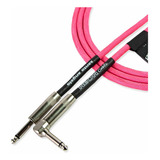 Cabo Guitarra P10 X P10 Rosa Neon L 0 50mm Santo Angelo 15ft