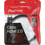 Cabo Hdmi 2 0 19 Pinos Ethernet 1 Metro 4k Ultra Hd 1m 2160p