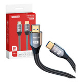 Cabo Hdmi 2 1 8k Ps5 Xbox Series X Gold Ultra Hd Compatível