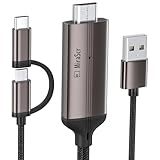 Cabo HDMI 2 Em 1 USB C Tipo C Micro USB Android Telefone Para TV Adaptador MHL Para HDMI 1080p HD HDTV Cabo De Espelhamento E Carregamento Para Todos Os Smartphones Android Tablets Para TV Projetor Monitor 2 Metros