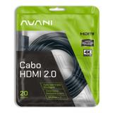 Cabo Hdmi 20m Blindado 2 0 Ethernet 20 Metros 4k 3d 2160p