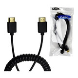Cabo Hdmi 3 Metros Espiral 3d 1 4 Enrolado Dex Hm30c
