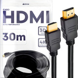 Cabo Hdmi 30m Gold 4k 3d Full Hd Blindado Para Tv Pc E Games Marqs Home