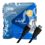 Cabo Hdmi 4k Ultra Hd 2 0 1 8 Metros 3d