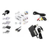 Cabo Hdmi Com Fonte Para Super Nintendo Famicom N64 Tv Lcd