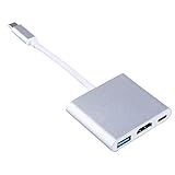 Cabo HDMI USB Adaptador USB C 3 Em 1 Projetor Digital Para Conectar TV Monitores LCD HDTV