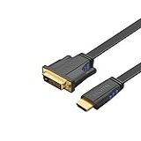 Cabo HDMI X DVI 24 1 Flat CE Link 10 Metros Alta Definição 1080p Contatos Banhados A Ouro Bi Direcional Blindagem Avançada Ideal Para TV Jogos Projetores E Distâncias Maiores