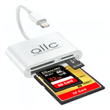 Cabo Hub Lightning Leitor Cartão Memória Micro Sd Tf Sd Cf
