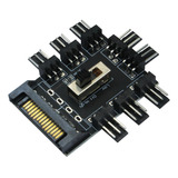 Cabo Hub Multi Fan Para 8 Fans Cooler 3 Pinos Pwm Cpu Fan