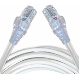 Cabo Internet Rede Lan Utp Montado Branco 7 Metros R2544