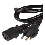 Cabo kit 5 Uni Força Tripolar Computador Cpu Monitor 10a 110v 220v Megatron Com Inmetro