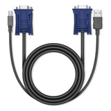 Cabo Kvm Usb Vga 1 5 Metro Para Chaveador Kvm Comtac 9377 Cor Preto