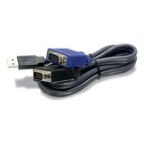 Cabo Kvm Usb vga Trendnet Tk cu06 1 8 Metros