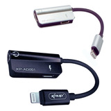 Cabo Lightning E P2 Adaptador Fone De Ouvido Celular iPhone
