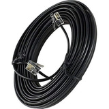 Cabo Liso Extensão Telefone 35 Mts Rj11 Branca