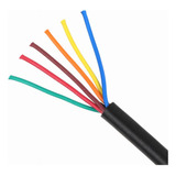 Cabo Manga 06 Vias X 26 Awg Preto Sem Blindagem 5 Metros