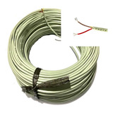 Cabo Manga 2 Vias 26awg 0 14mm S  Blindagem Bege Rolo 100mts