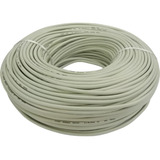 Cabo Manga 3x26awg Branco Mancini Sem Blindagem 100 Metros