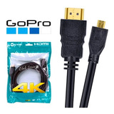 Cabo Micro Hdmi X Hdmi Ultra 4k Câmera Gopro Hero 2 Metros