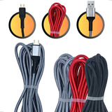 Cabo Micro Usb V 8 V8 Reforçado Nylon 2 Metros Android Turbo Cor Cinza iPhone E Tipo c avisar Por Chat Modelo Desejado