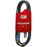 Cabo Microfone Xlr Canon Macho E Fêmea Balanceado 5 Mts Mxt