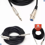 Cabo Microfone Xlr Canon P10 Mono