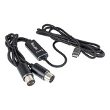 Cabo Midi Profissional Usb c 2m Para Teclado Rb Tronics
