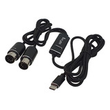 Cabo Midi X Usb C Para Teclado Musical Profissional