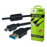 Cabo Mini Usb V3 Com Fio Para Carrega Controle Ps3 De 1 8m