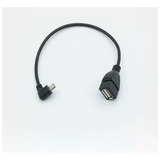 Cabo Otg Usb Fêmea Micro Macho Em L Para Tabelet