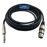 Cabo P Microfone P10 Stereo X Xlr Fêmea 30 Metros