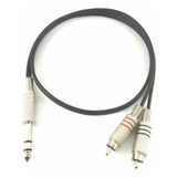 Cabo P10 Stereo X 2 Rca