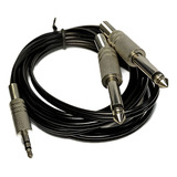 Cabo P2 2 P10 Profissional Mesa De Som Notebook Pc 8 Metros