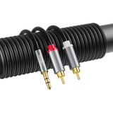 Cabo P2 3 5mm Para 2 Rca Macho Estéreo Blindado 1 Metro