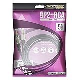 Cabo P2 Rca Fitz P2 Estéreo X 2 Rca Macho Plug Metal 5M