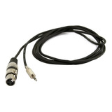 Cabo P2 Stereo Canon Xlr Fêmea 5 Metros Balanceado Niquel M M Cabos