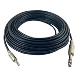 Cabo P2 Stereo X P10 Stereo 2 0 Metros Metal Niquelado