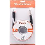 Cabo Para Áudio 2P10 X 2RCA 2M Hayonik Preto