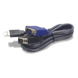 Cabo Para Chaveador Kvm Trendnet Usb vga 3 Metros Tk cu10