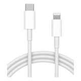 Cabo Para iPhone Usb c Tipo C Lightning Carregamento Branco
