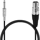 Cabo Para Microfone Flex P10 Macho E XLR Fêmea 5 Metros